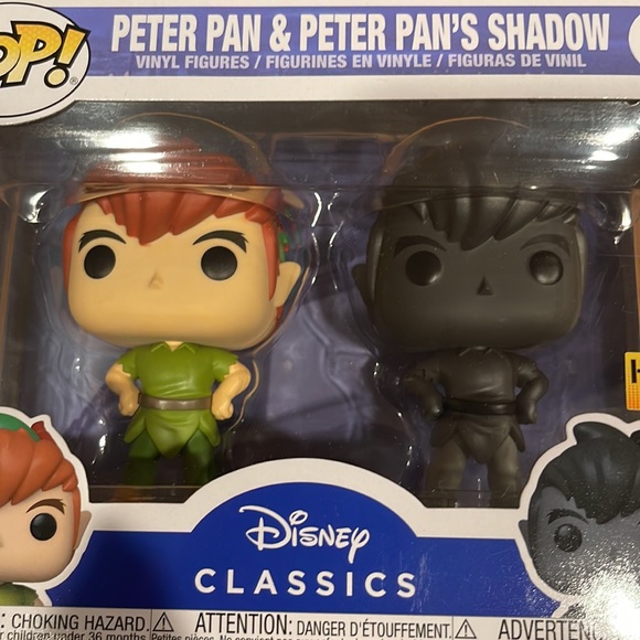 Funko Pop! Peter Pan & Peter Pan’s Shadow 2 Pack Vinyl Figures Disney Classics - Picture 2 of 7